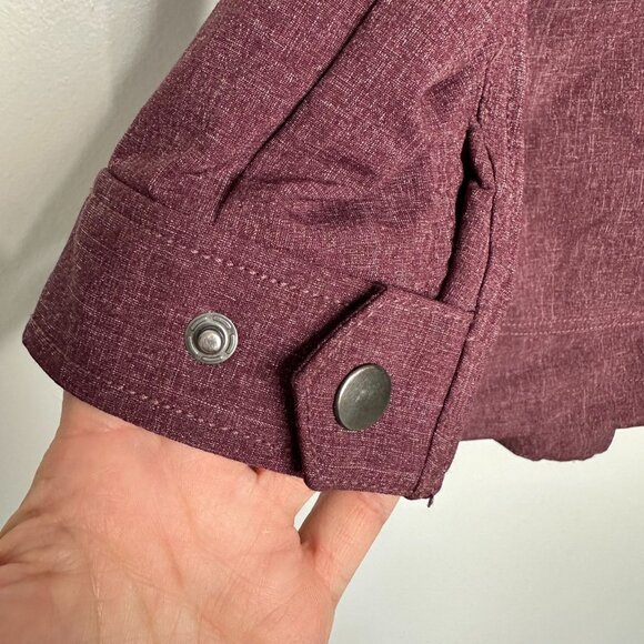 Duluth Trading Co Mist Master Rain Jacket Full Zip Size S Pink Hooded - Picture 7 of 9